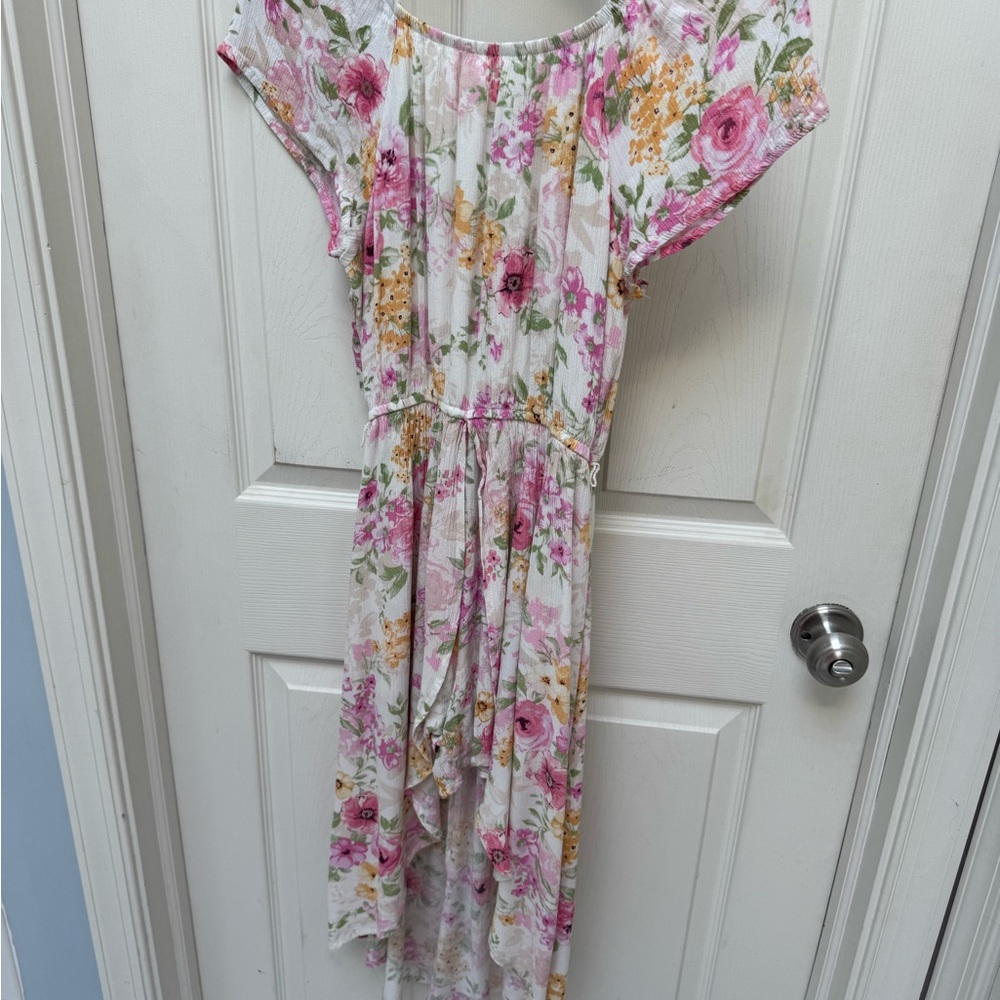 Knitworks Floral Dress with Pink and Yellow Accents